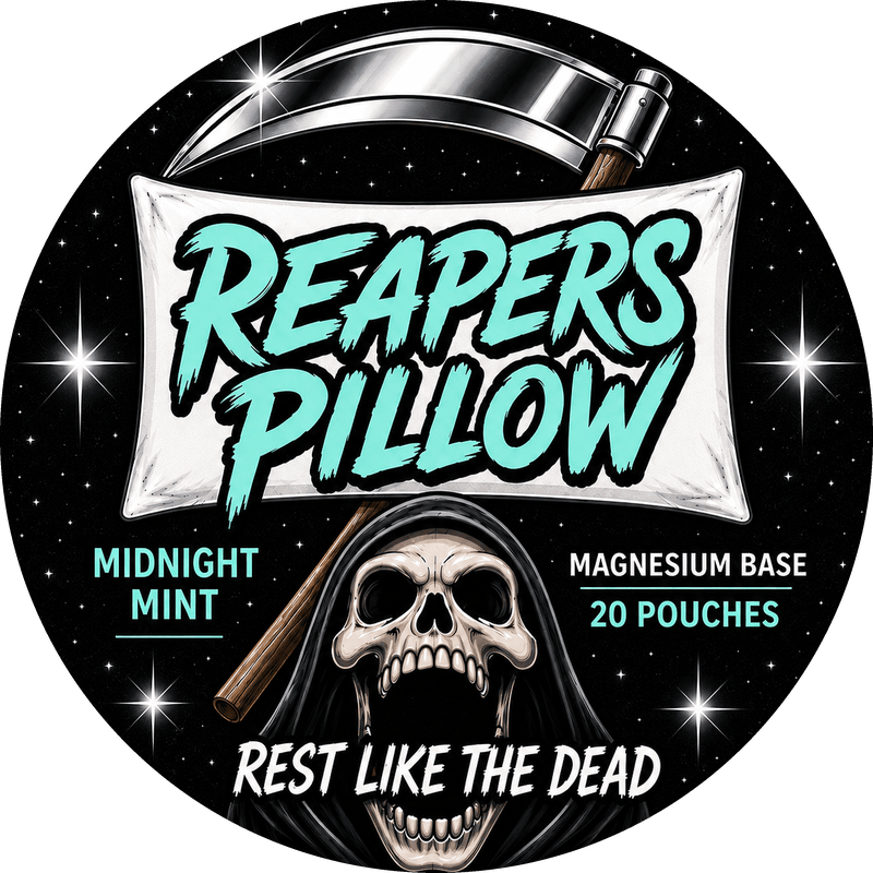 Midnight Mint — Reapers Pillow tin label